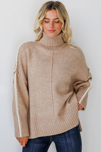 Posh Upgrade Turtleneck Oversized Sweater