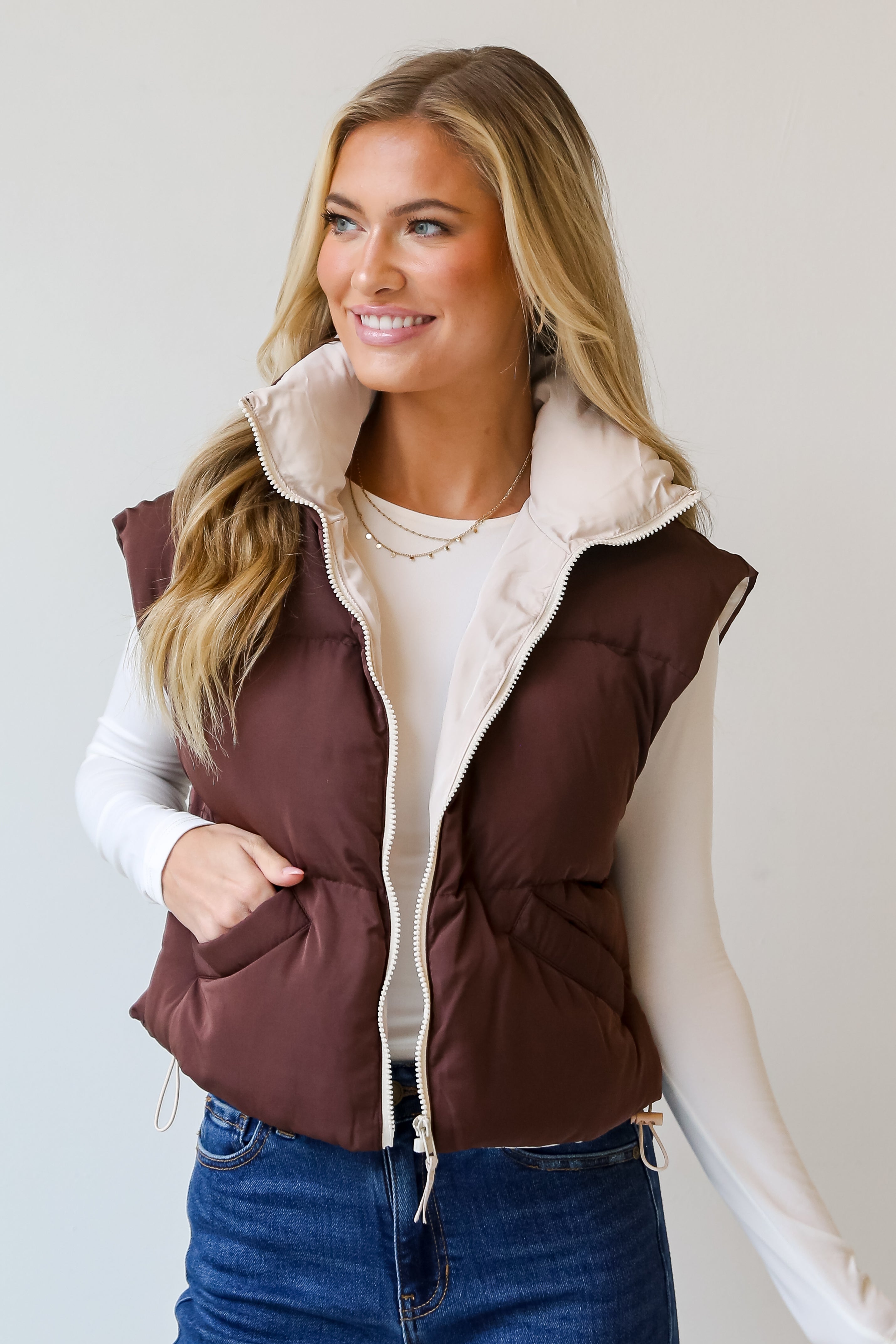 womens puffer vests