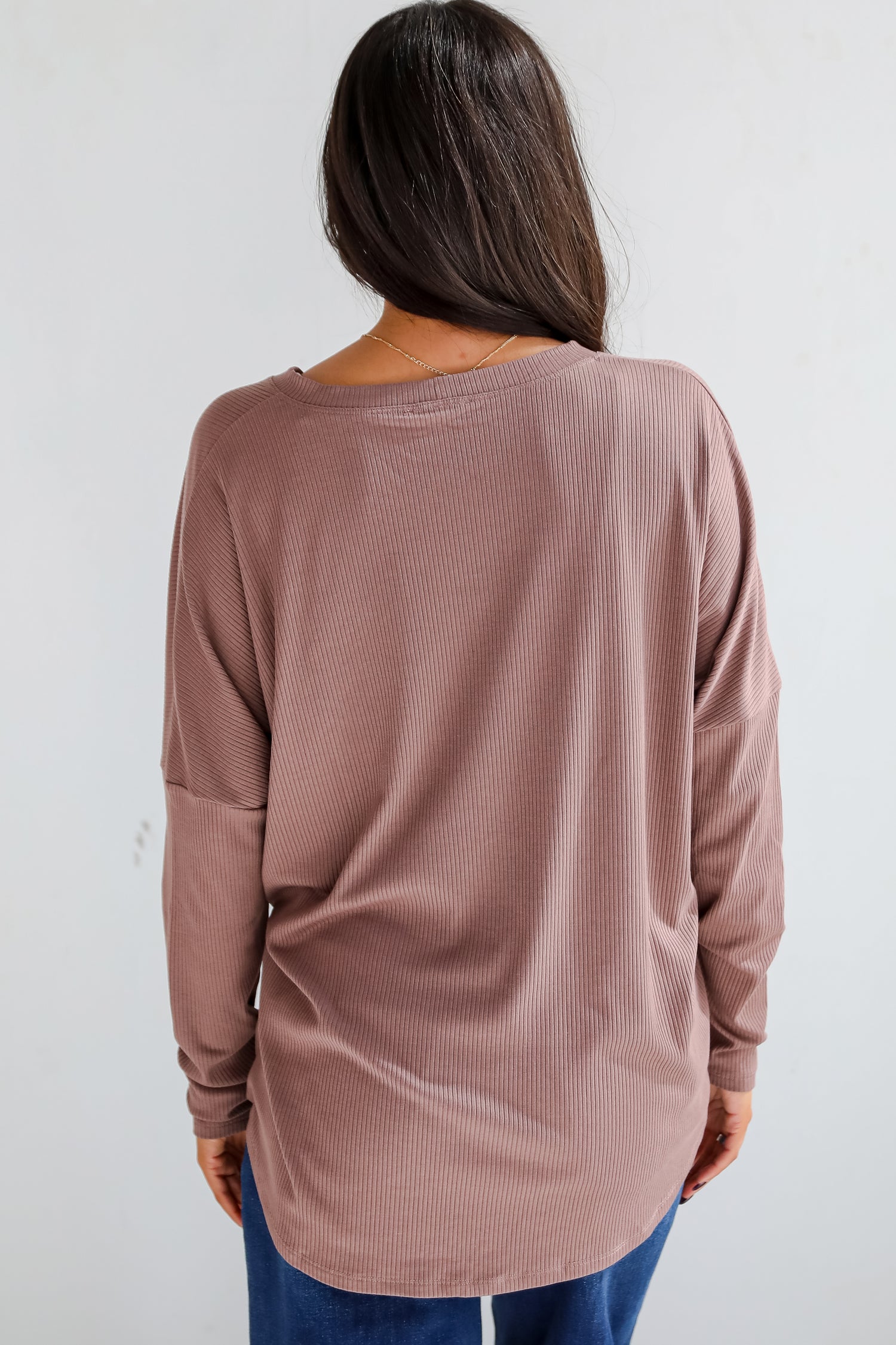 Cozy Classic Ribbed Knit Button Front Top