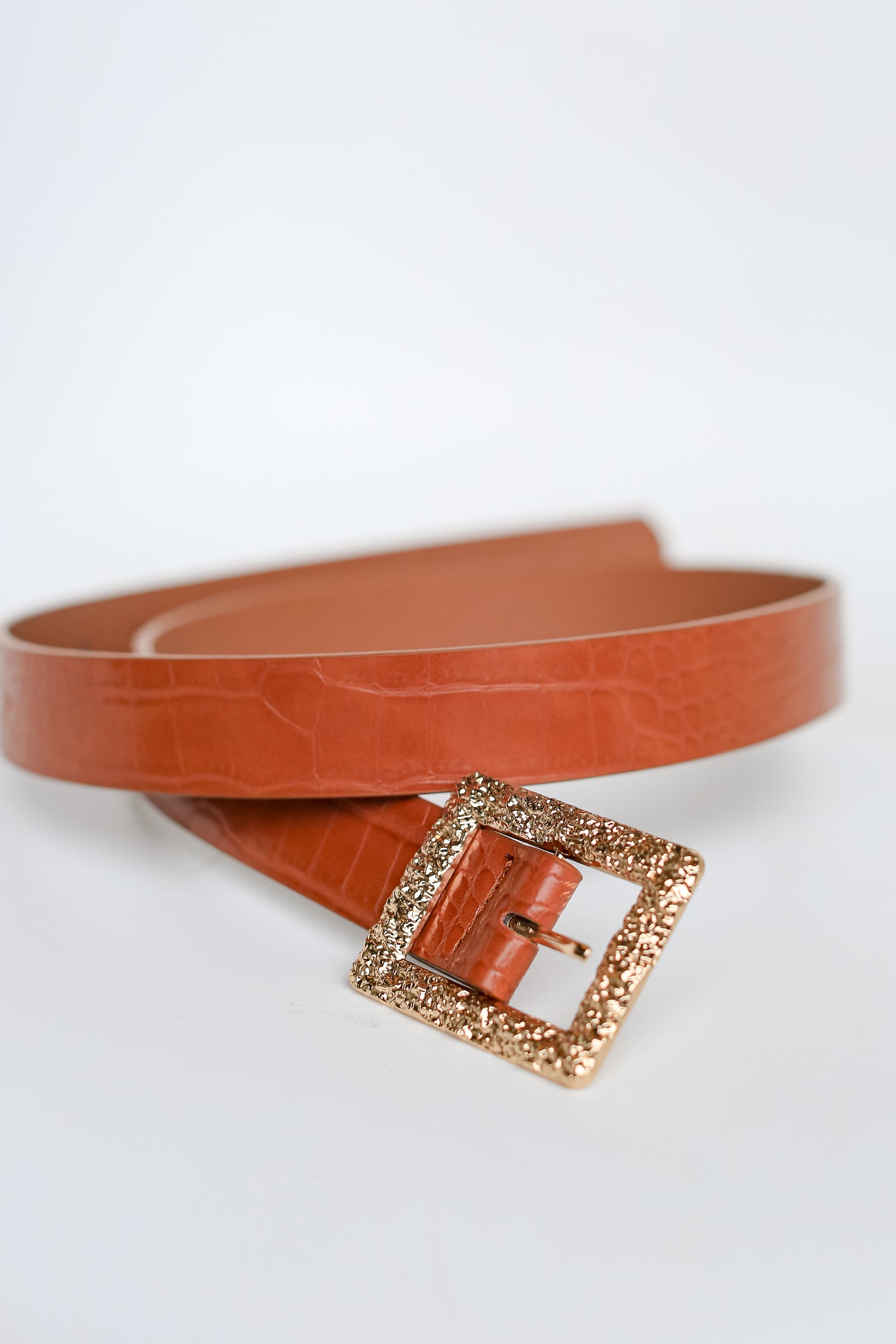 cognac Belt close up