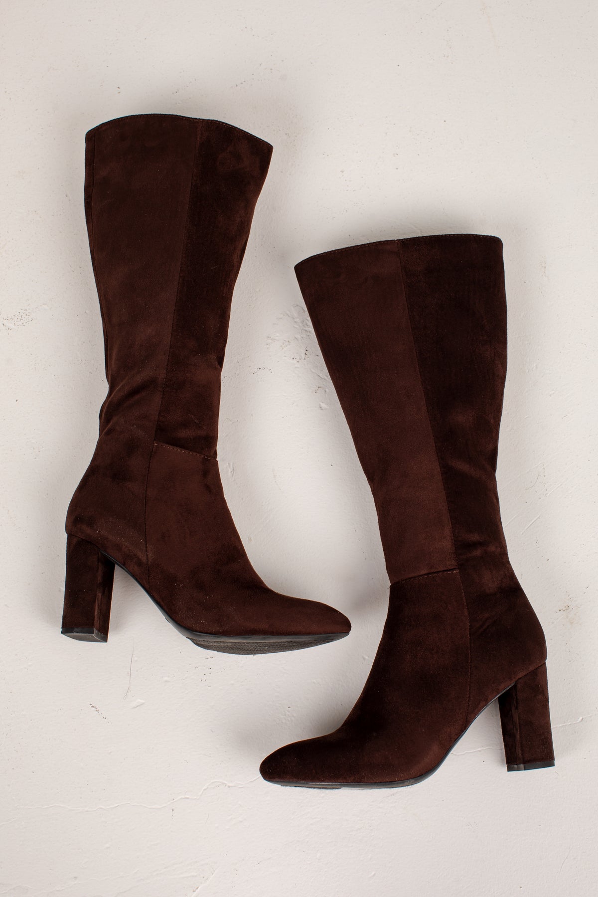 A Chic Arrival Suede Knee High Boots