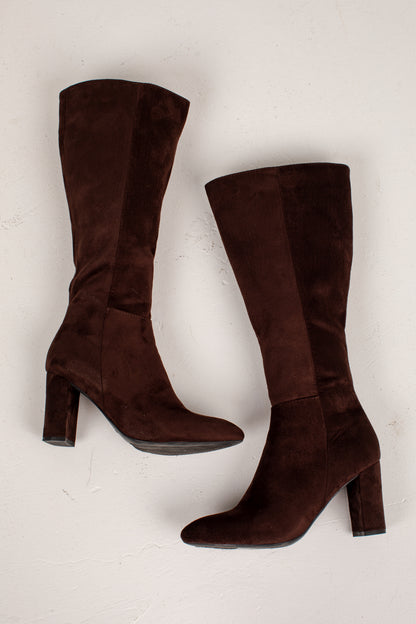 A Chic Arrival Suede Knee High Boots