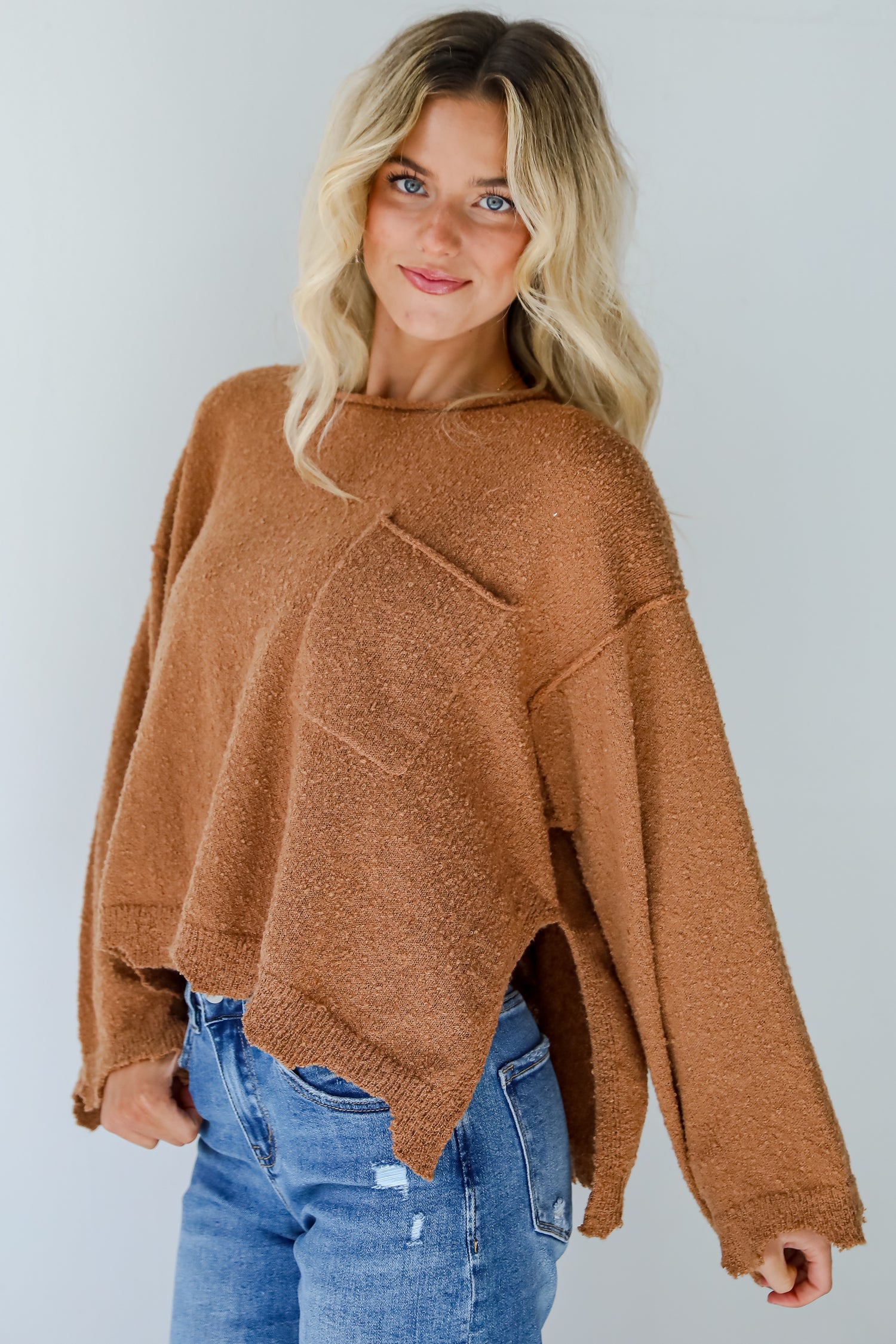 Cooler Forecast Brown Sweater