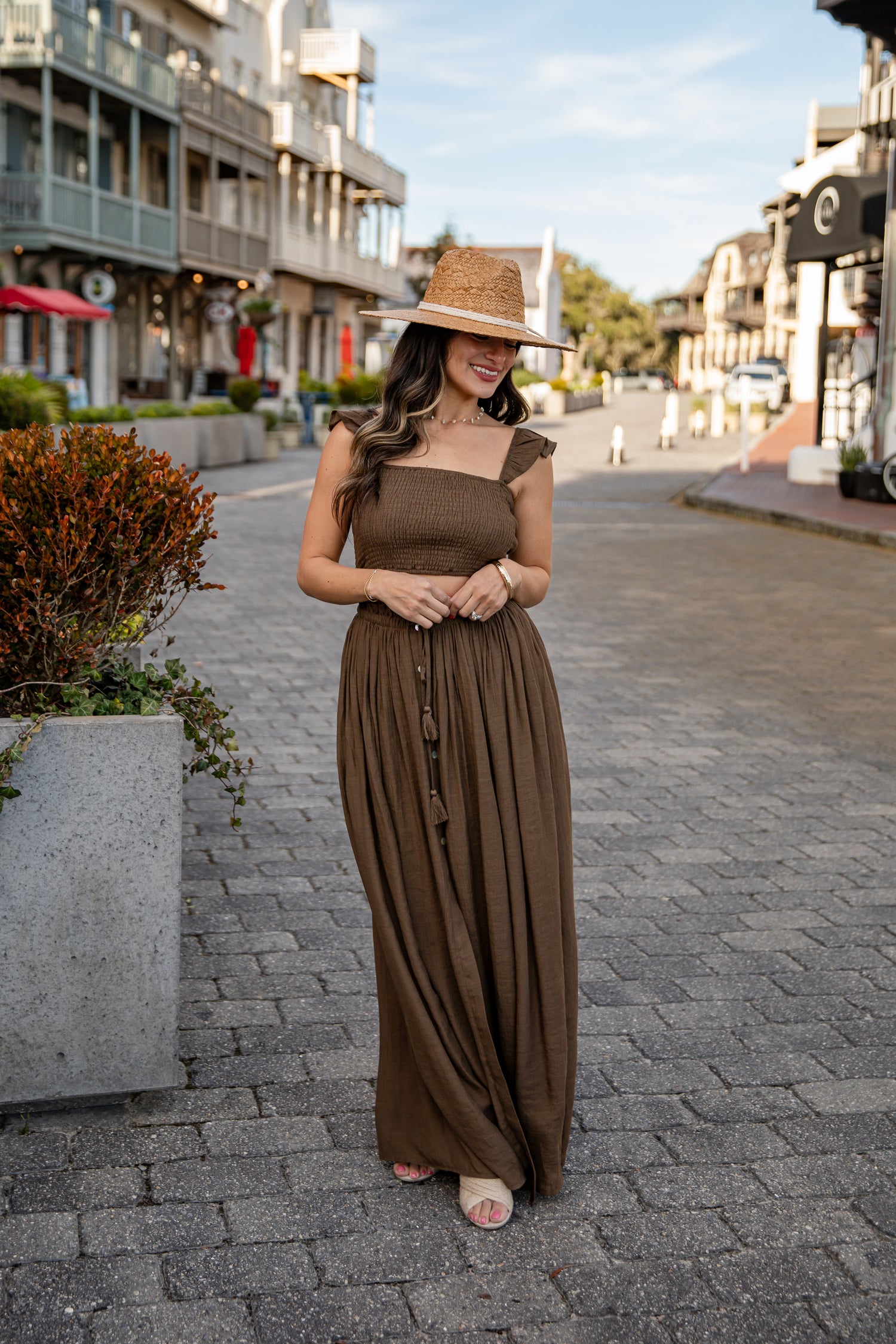 brown dress tops Buy Chocolate Brown/Ecru Polka Dot Fuller Bust Long Sleeve Midi Shirt Dress from Next USA