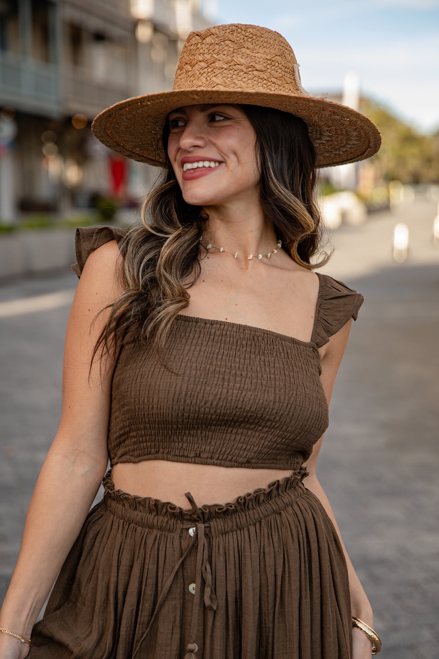 Sunlit Sorbet Tube Top | Trendy Women's Tops
