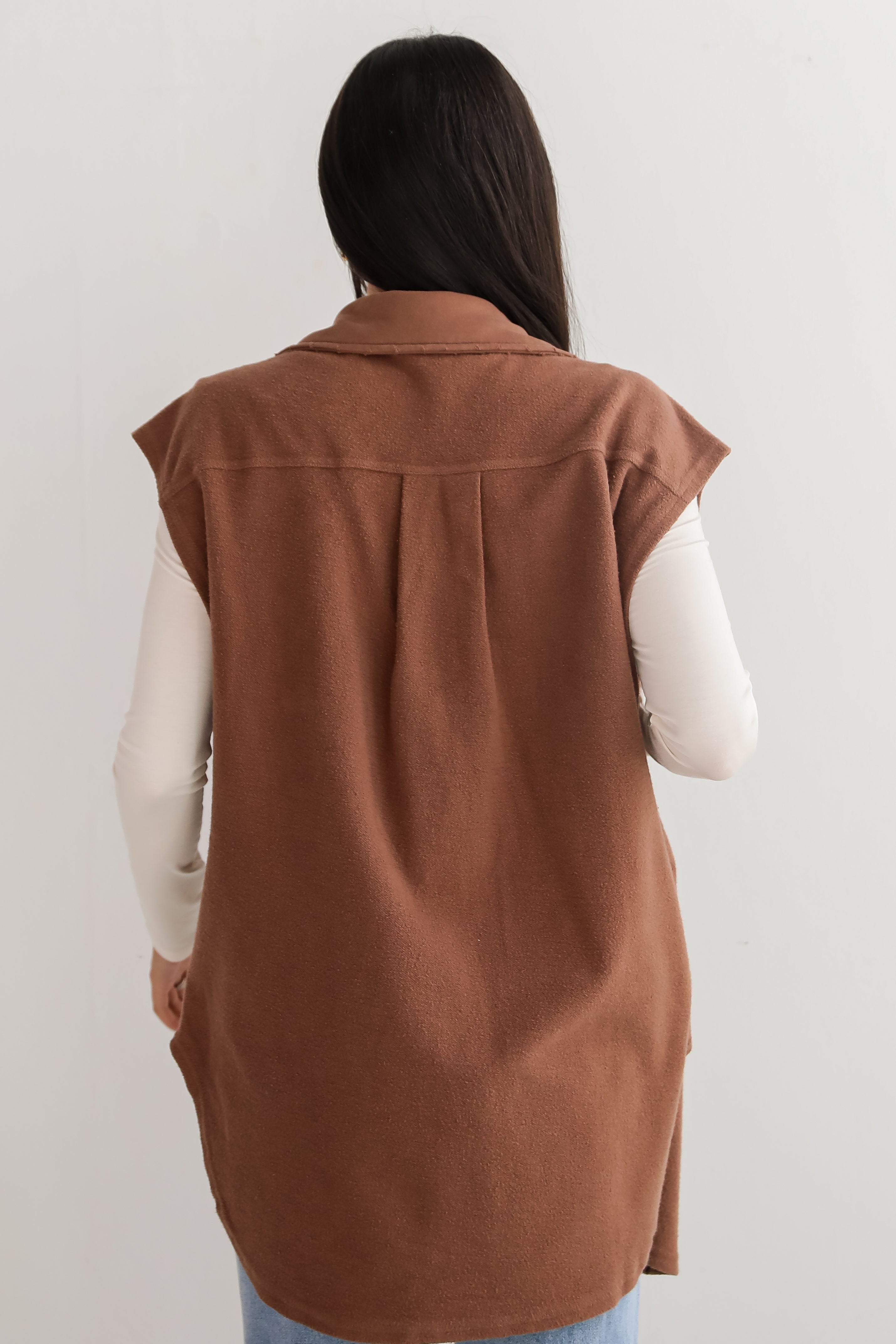 Cuddly Forecast Brushed Knit Vest