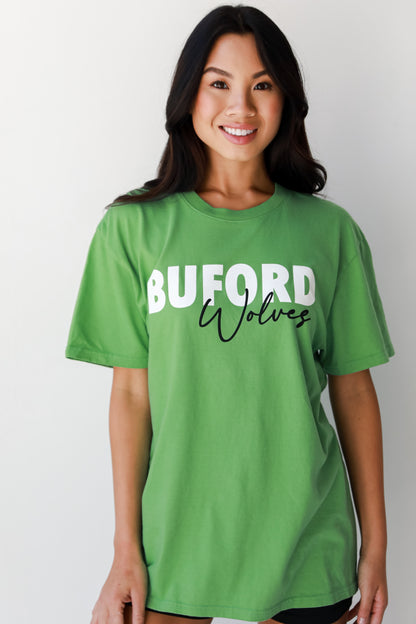 Green Buford Wolves Tee | DU Exclusives | Dress Up Green / X-Large Green Buford Wolves Tee | DU Exclusives | Dress Up Green / X-Large