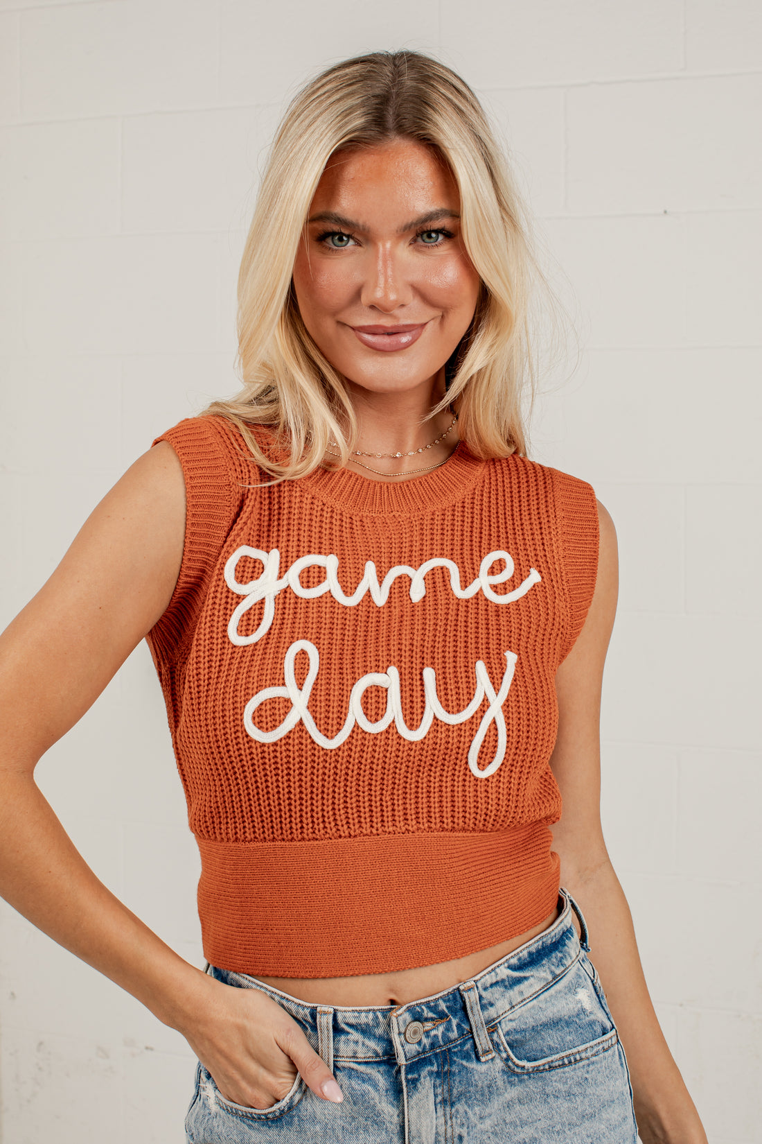 Game Day Darling Knit Tank