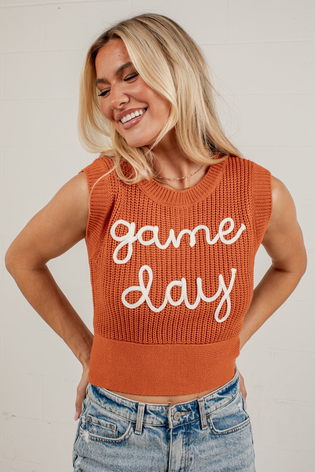 Game Day Darling Knit Tank