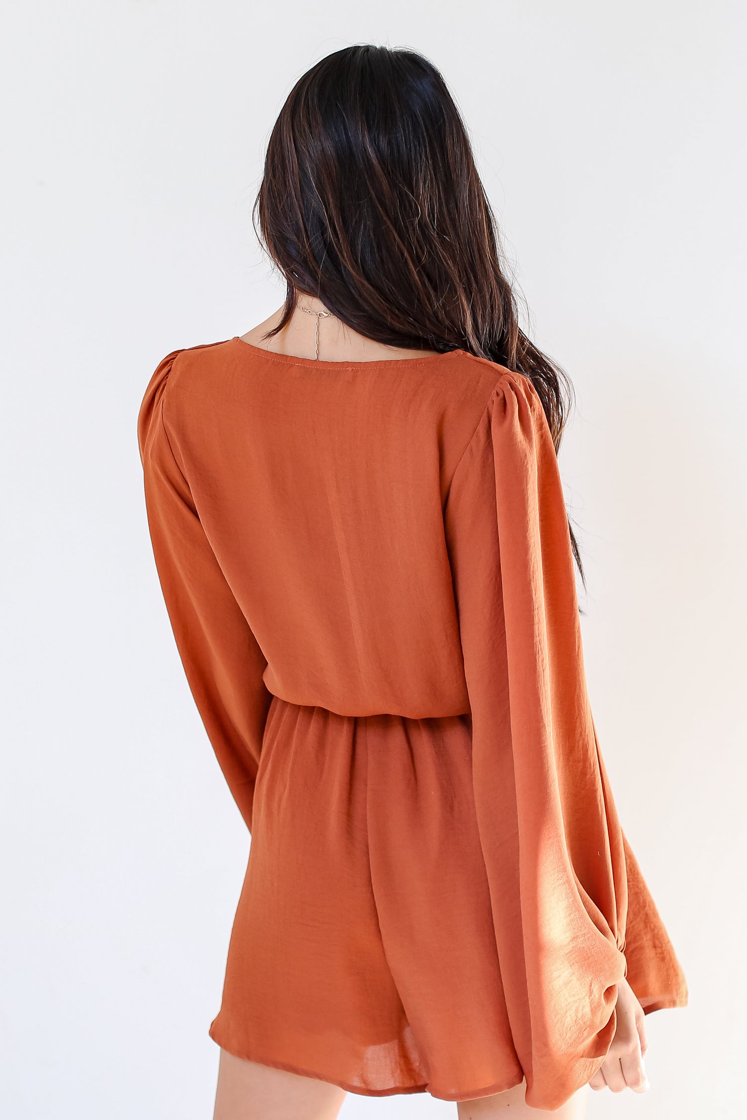 camel Romper back view