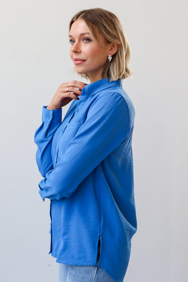 cute blue blouse