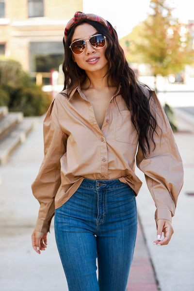 basic Button-Up Blouse