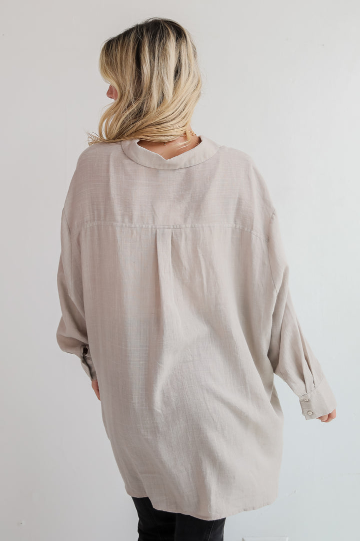 Allison Oversized Button-Up Blouse