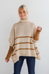 Sweetest Joy Oversized Striped Turtleneck Sweater