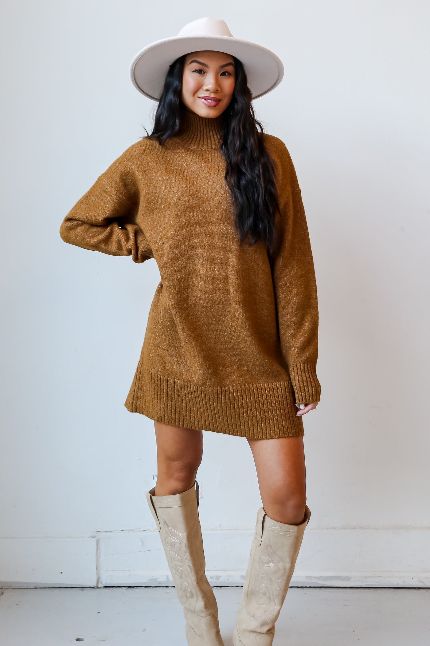 knit sweater dress