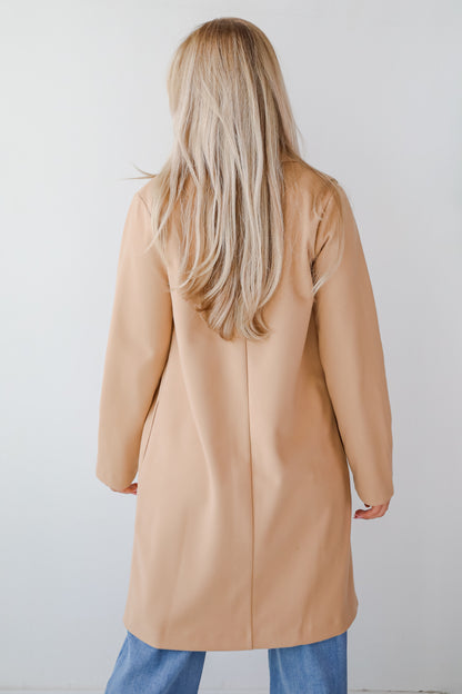 Smart Outcome Camel Trench Coat