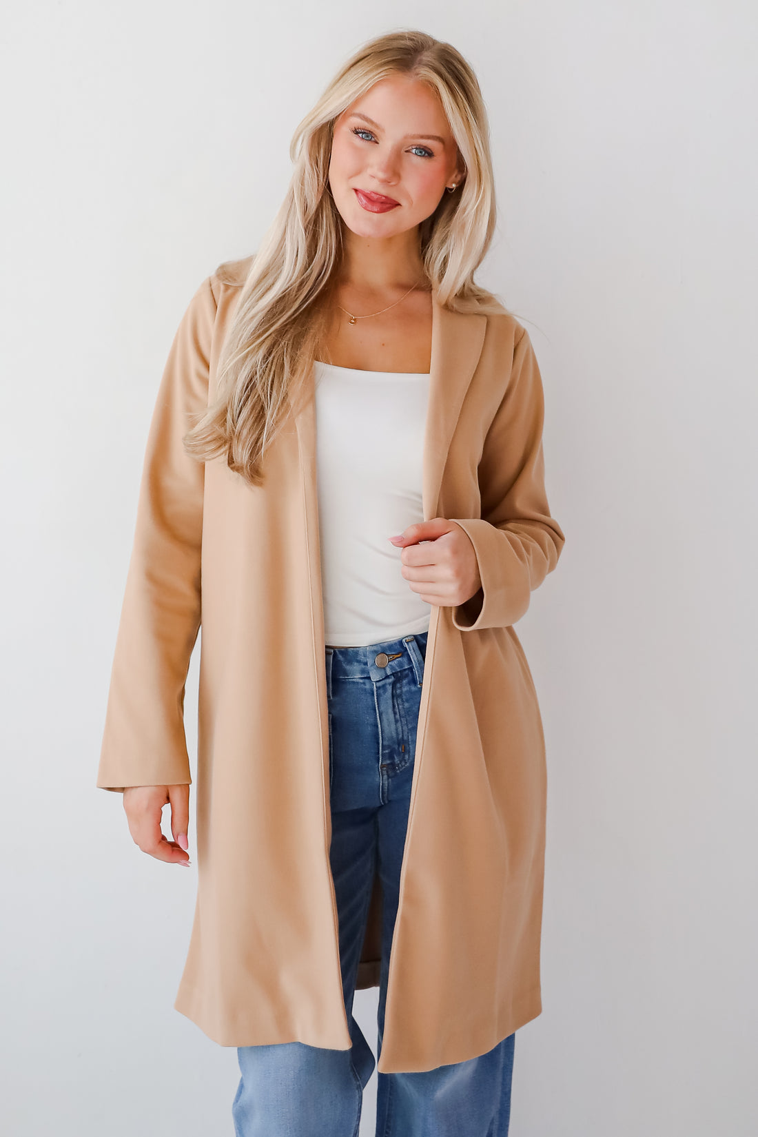 Smart Outcome Camel Trench Coat