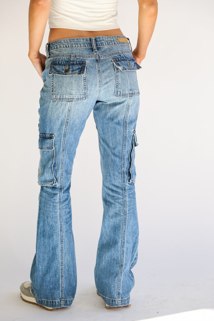 cargo jeans back view