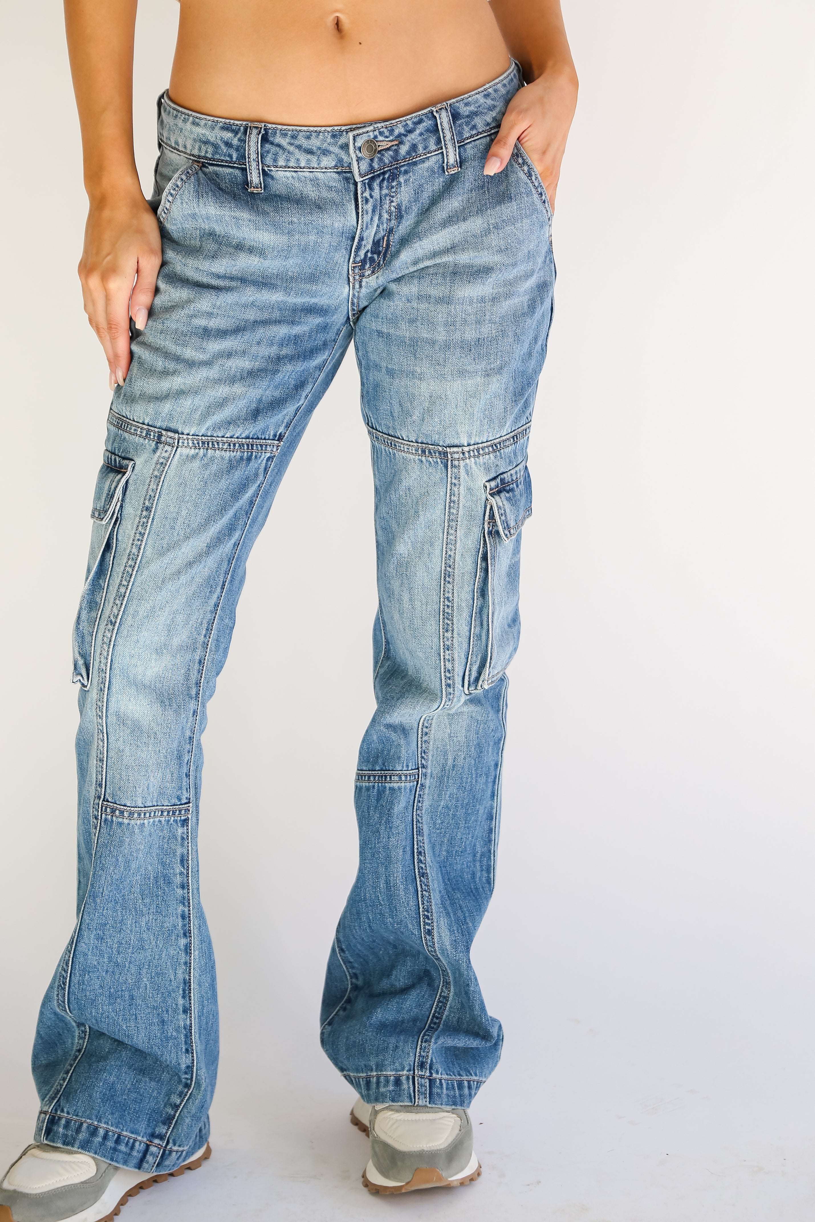 denim cargo pants