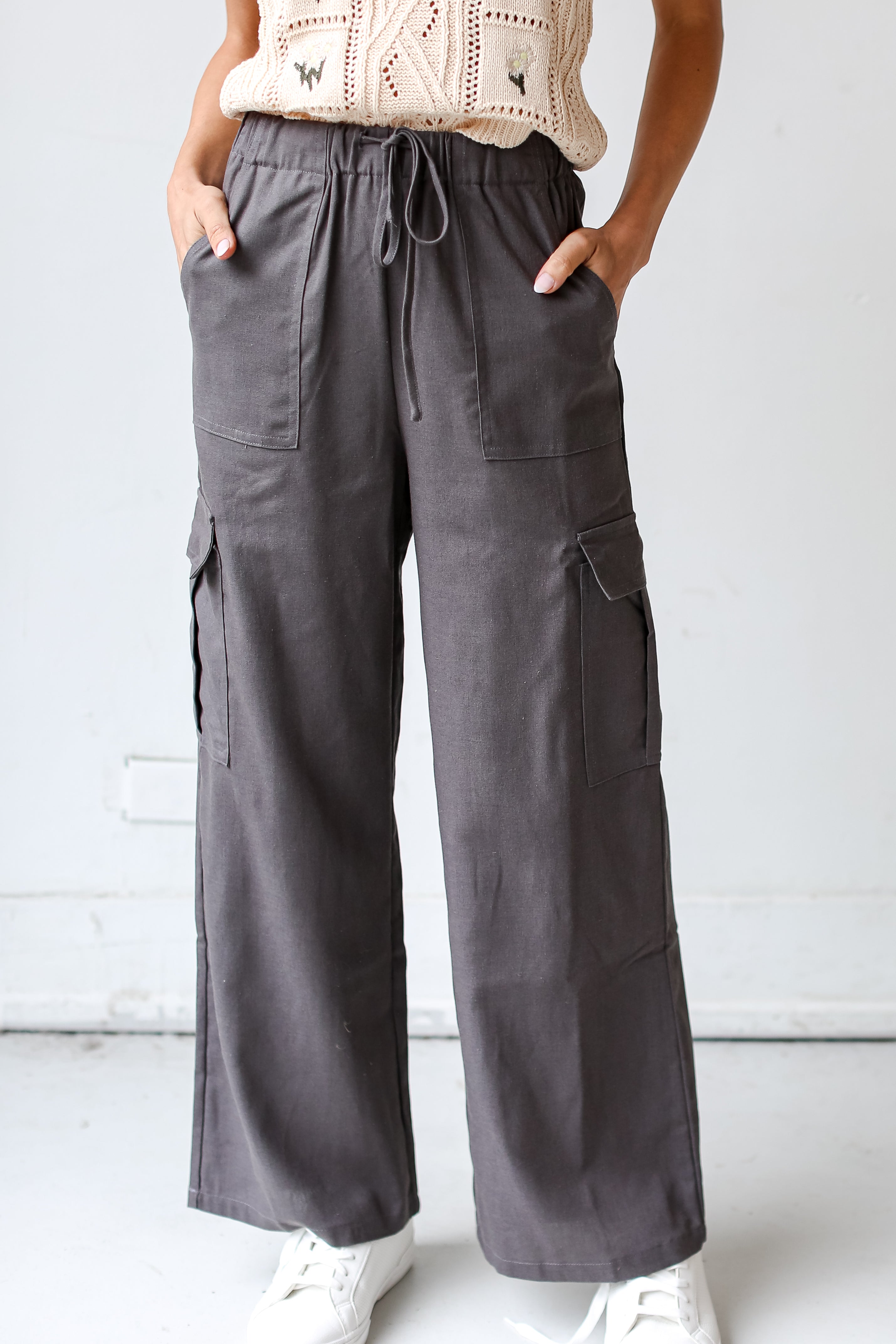 charcoal Cargo Pants