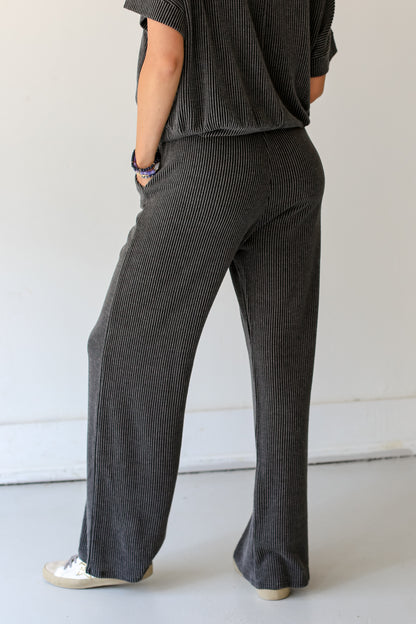 charcoal Corded Lounge Pants back view