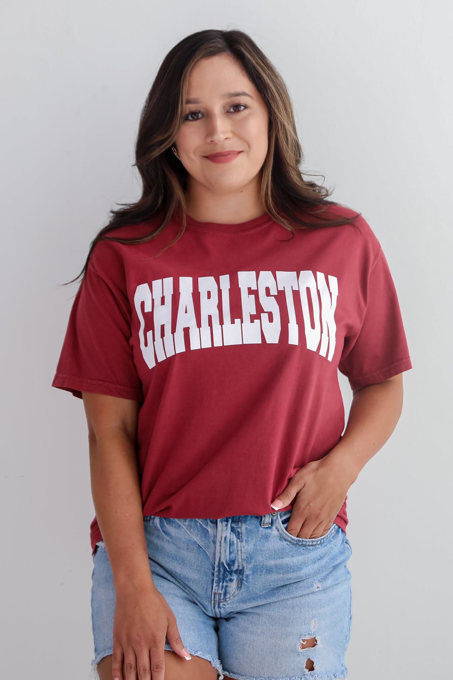 Maroon Charleston Tee