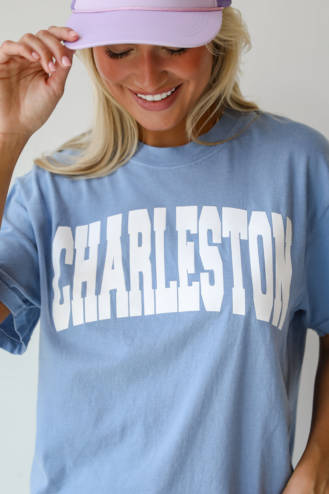 Light Blue Charleston Tee