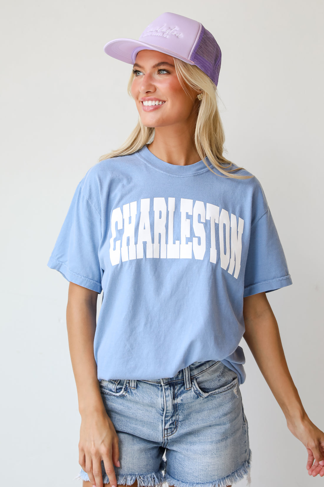 Light Blue Charleston Tee