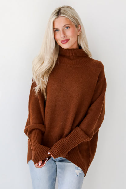 Notably Cozy Turtleneck Oversized Sweater