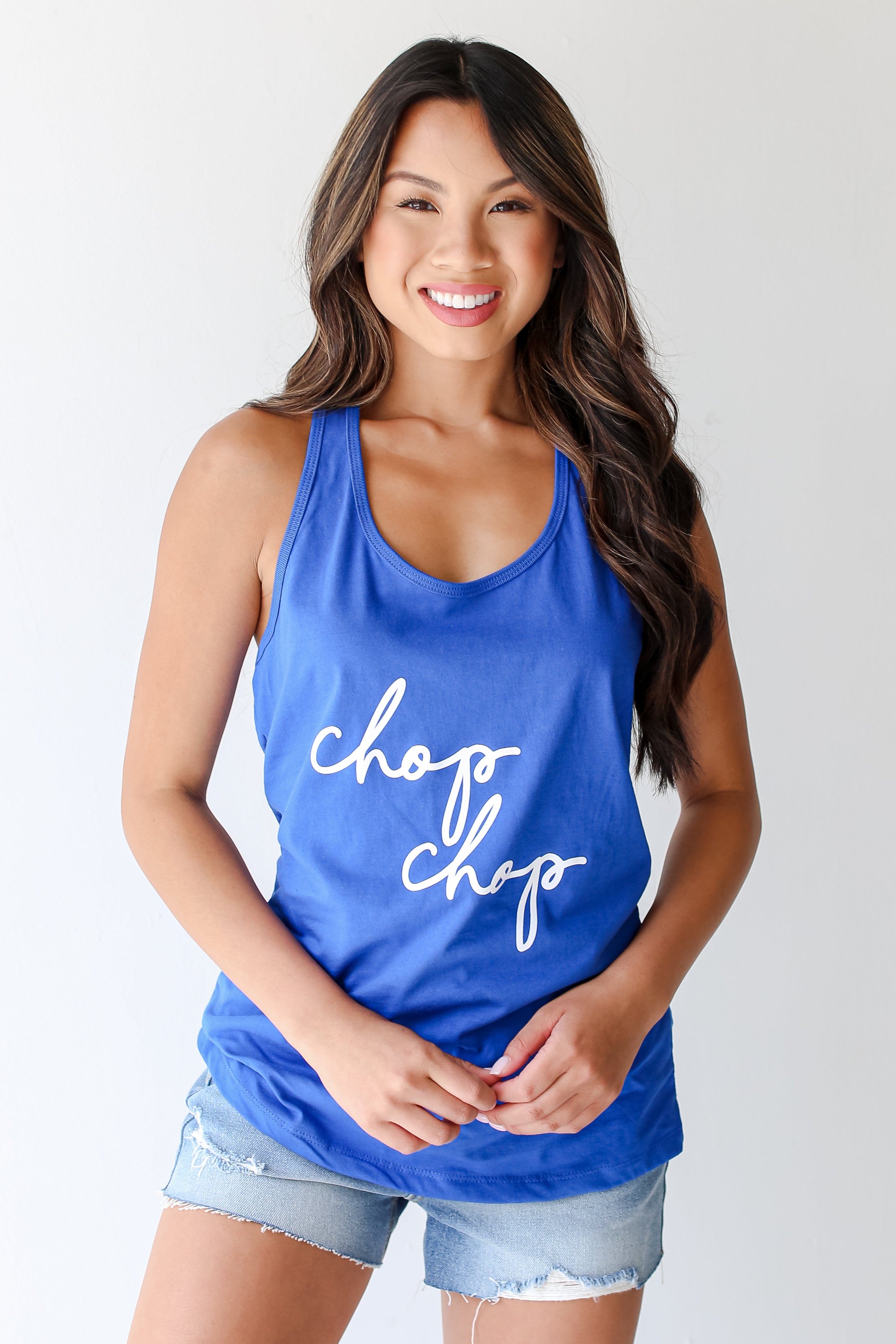 Blue Chop Chop Tank