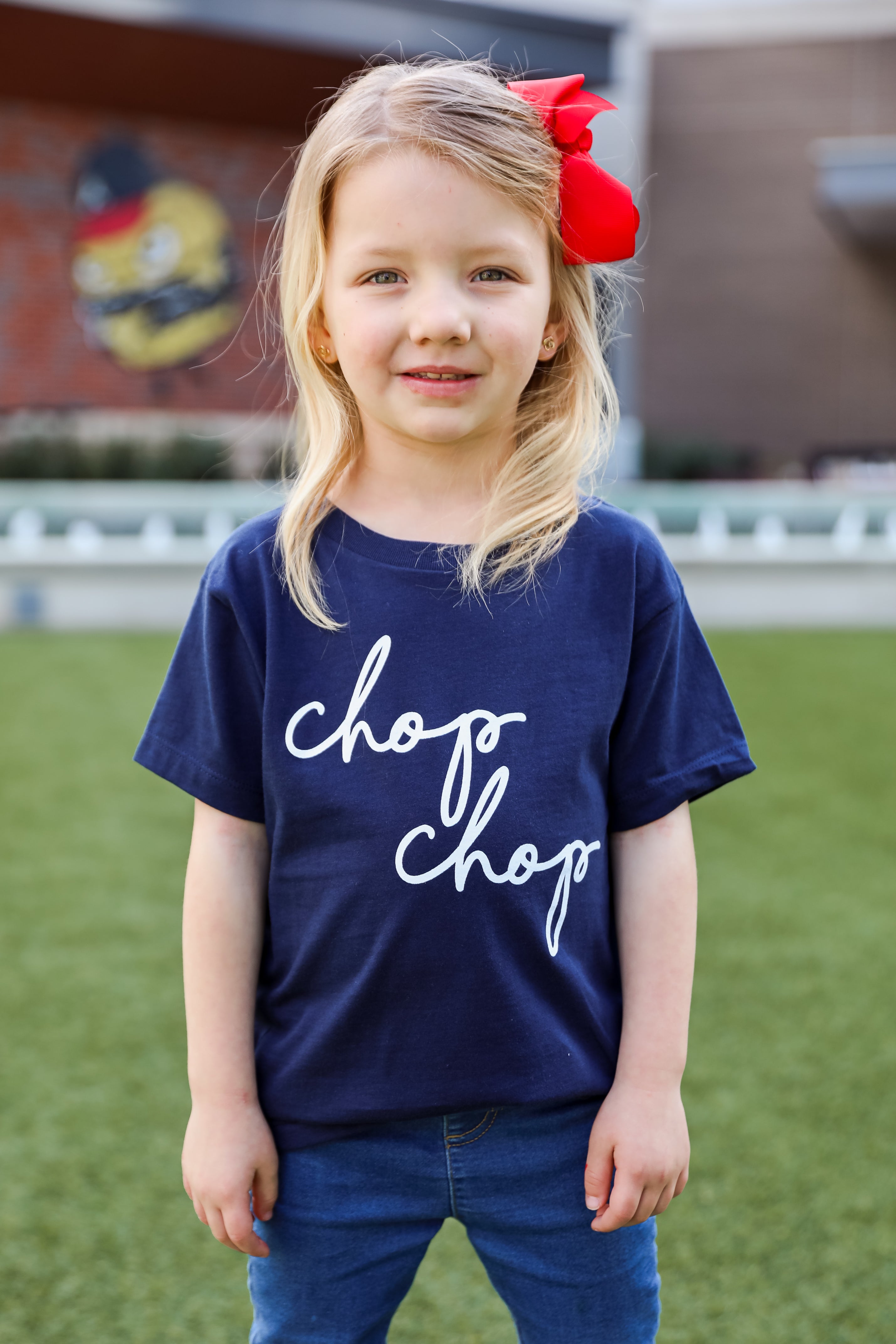 Youth Navy Chop Chop Tee