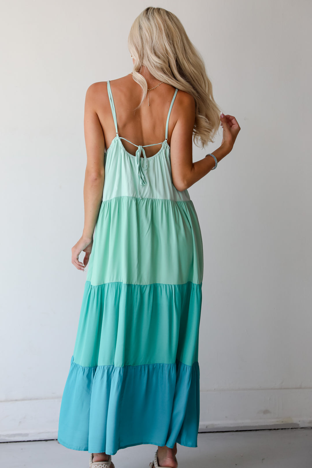 Color Block Maxi Dress