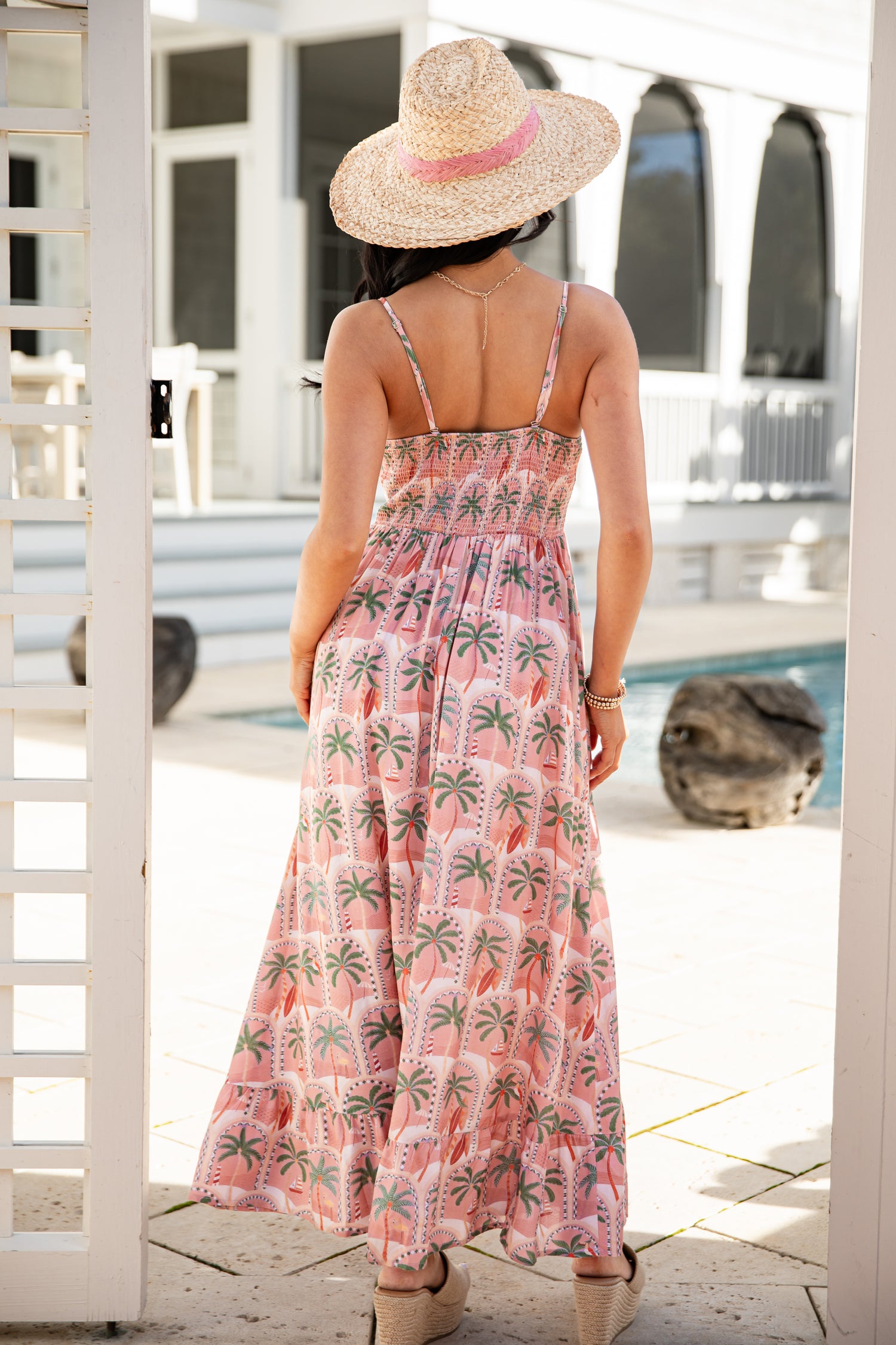 Sunset Palm Coral Print Midi Dress | Trendy Women's Dresses | DressUp Dress Up Sunset Palm Coral Print Midi Dress | Trendy Women's Dresses | DressUp Dress Up