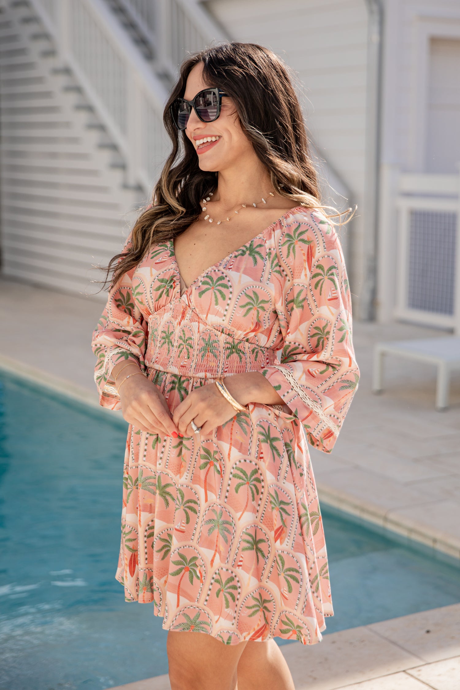 Palm Breeze Coral Printed Mini Dress | Trendy Women Dresses | DressUp Dress Up Palm Breeze Coral Printed Mini Dress | Trendy Women Dresses | DressUp Dress Up