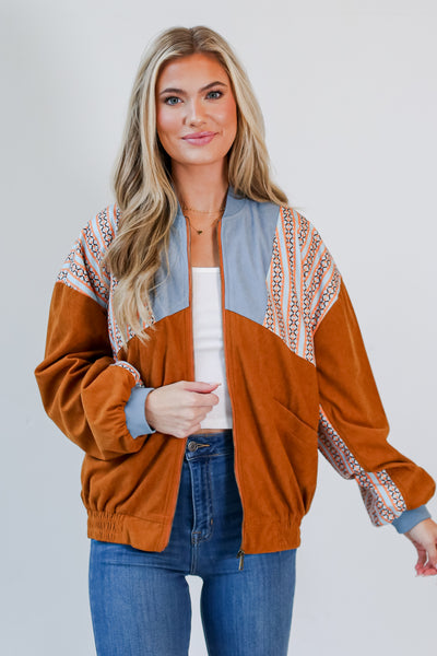 Camel Corduroy Jacket front view