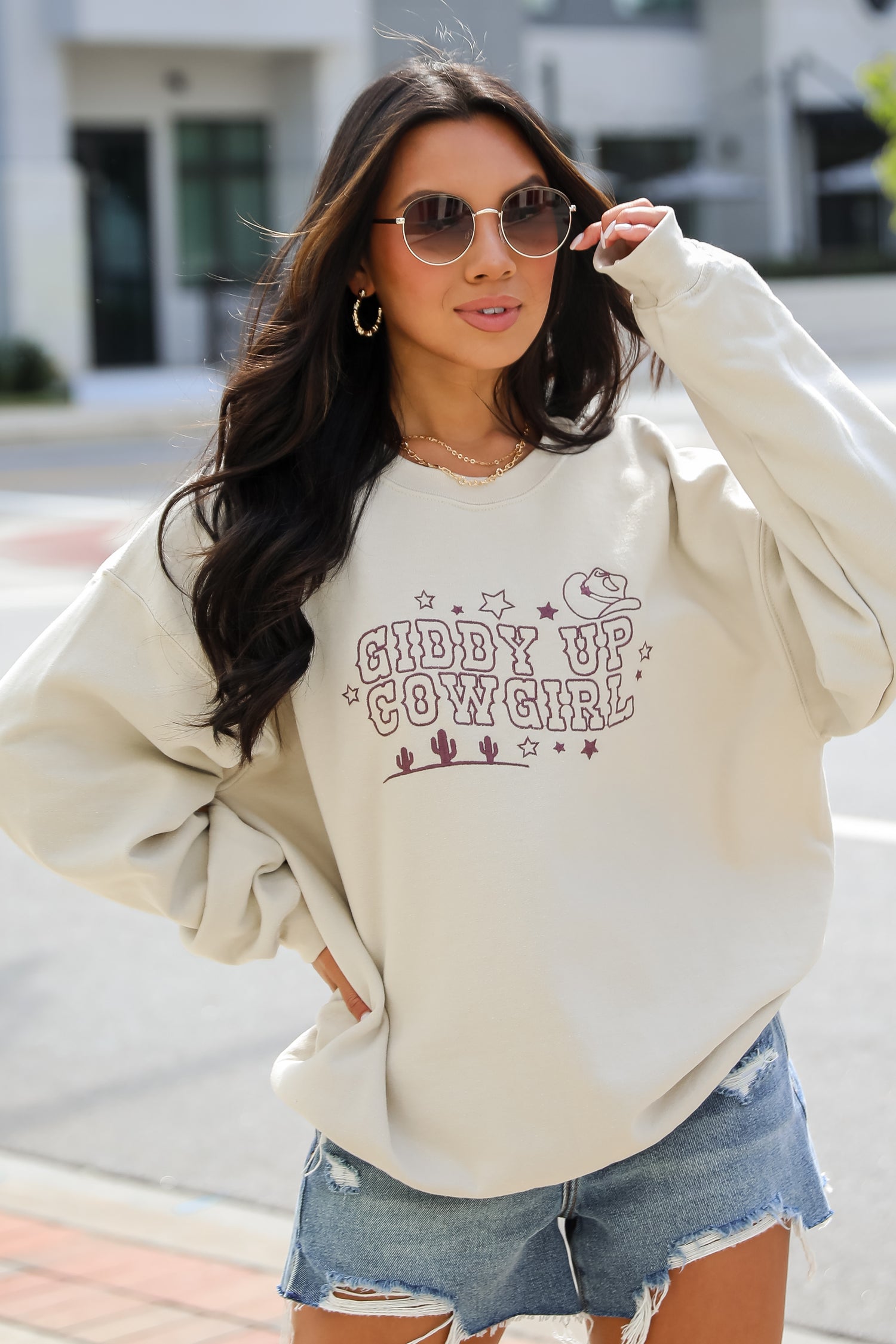 FINAL SALE - Giddy Up Cowgirl Sweatshirt