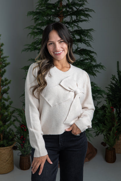 cute bow sweater