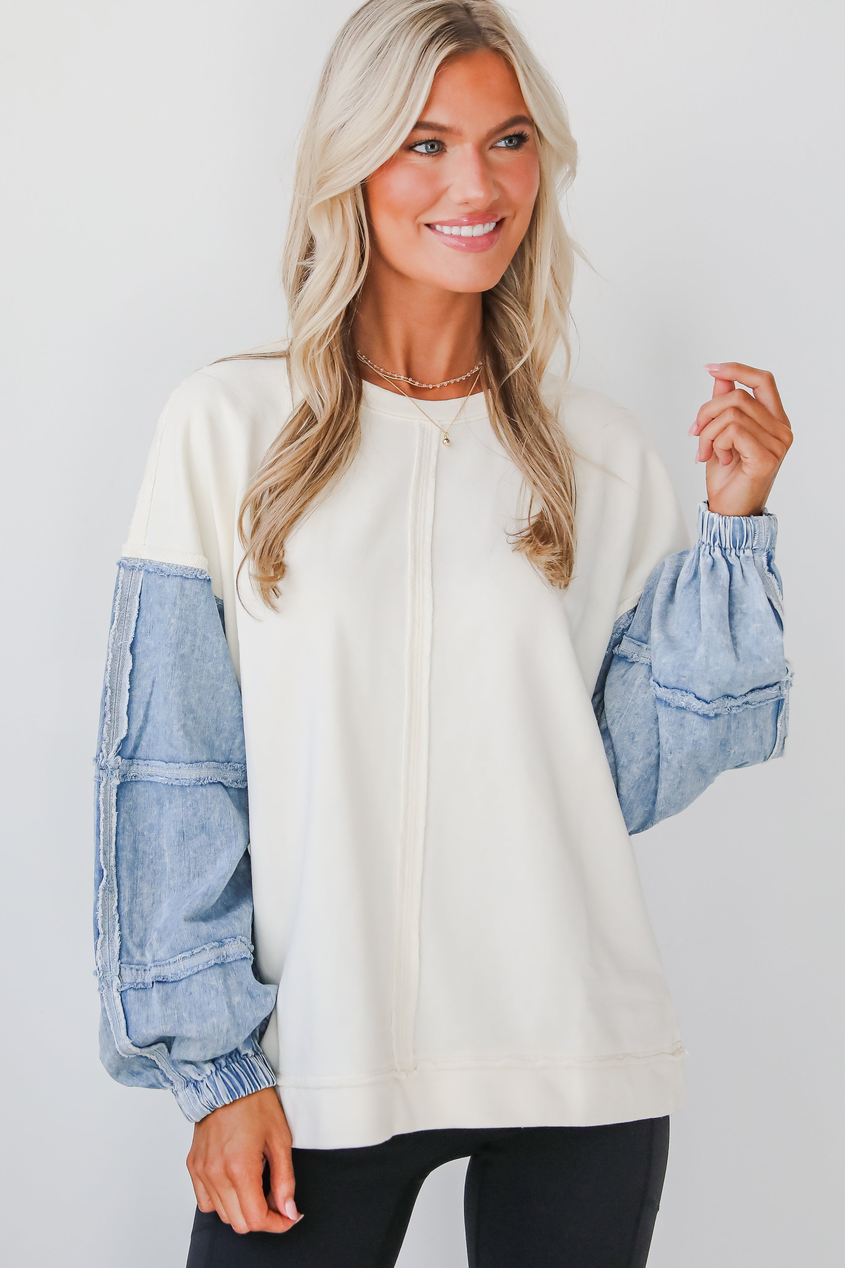 Wintertime Comfort Contrast Pullover