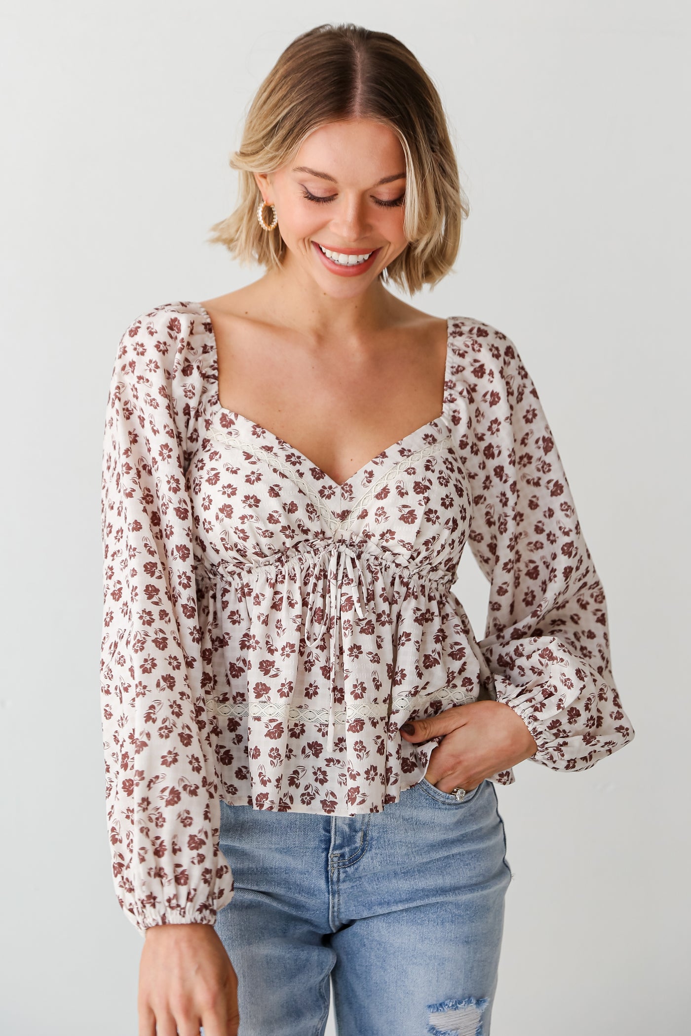 floral tops for women