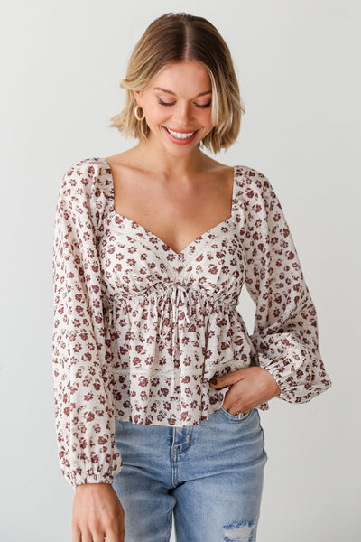 floral tops for women