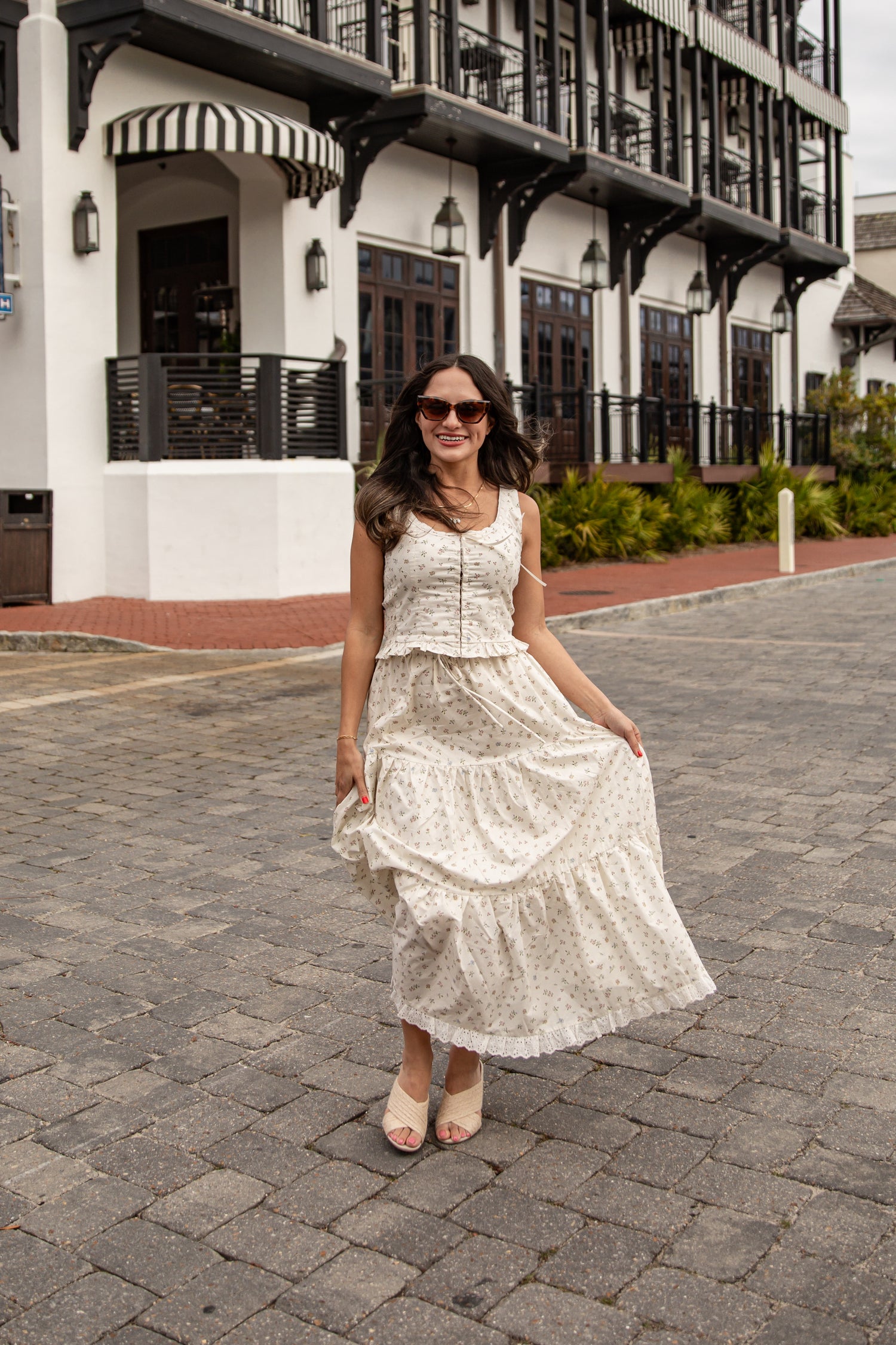 Delightful Cream Floral Tank | Trendy Women's Matching Set | DressUp Dress Up Delightful Cream Floral Tank | Trendy Women's Matching Set | DressUp Dress Up