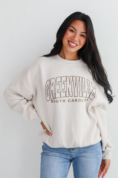 Tan Greenville South Carolina Sweatshirt