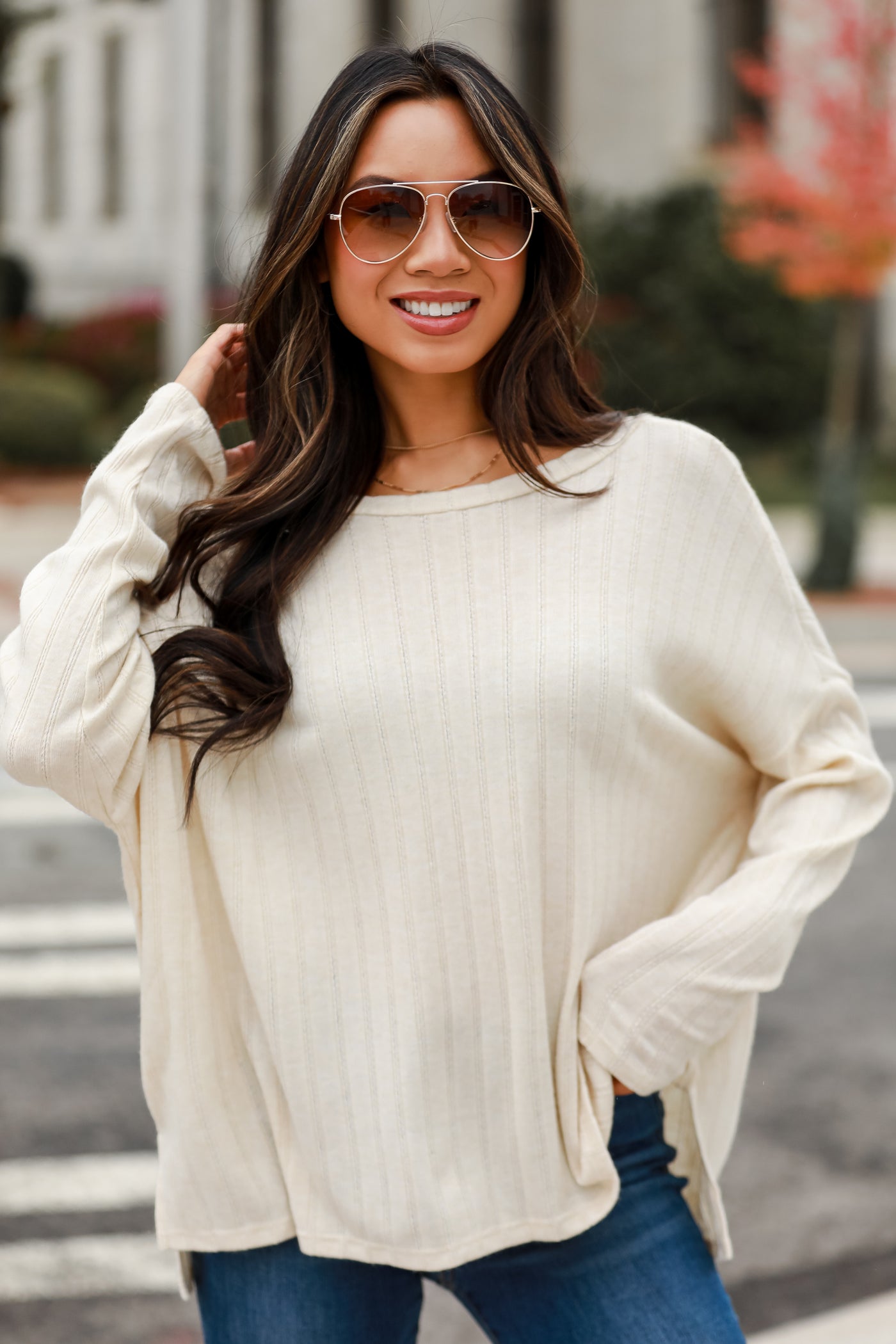 Ivory Knit Top