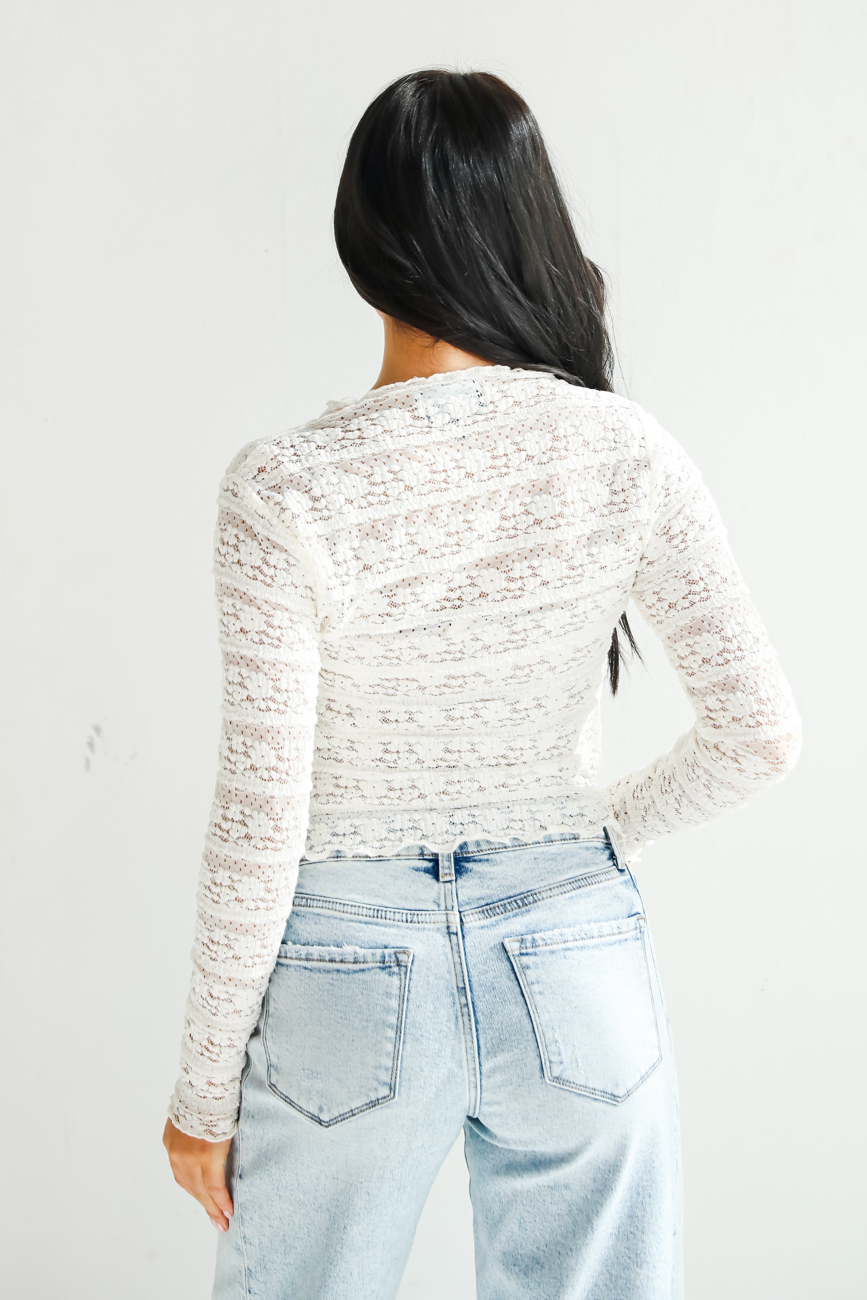 Daily Affection Cream Lace Top