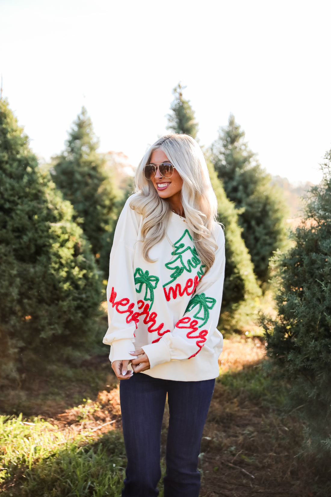 Cream Merry Pullover