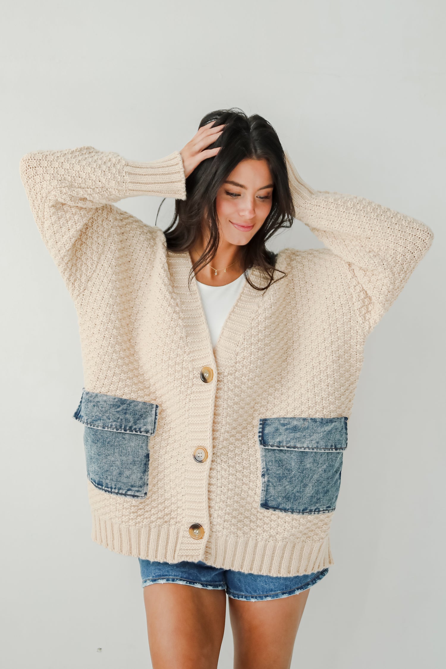 Beyond Cozy Cream Oversized Sweater Cardigan