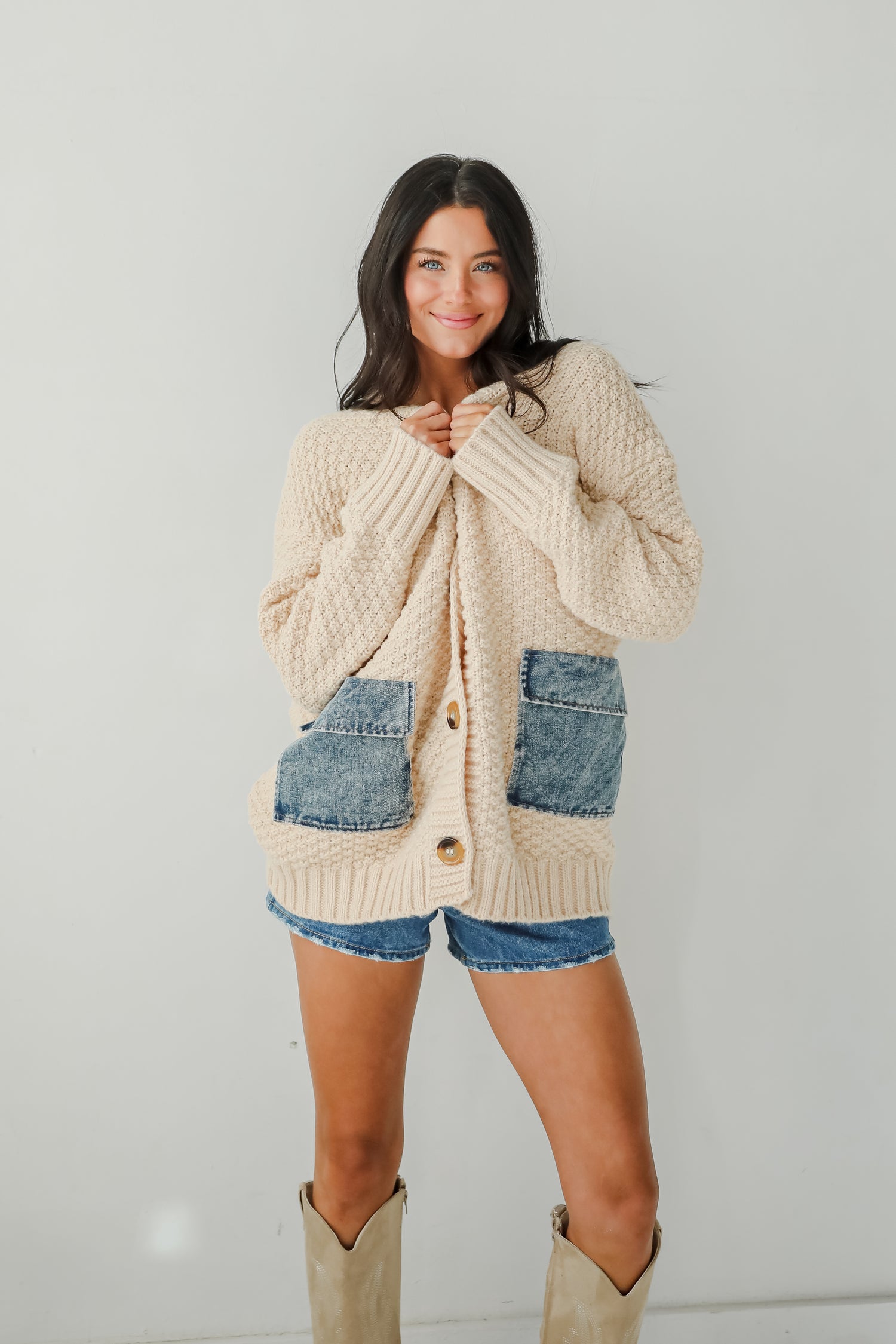 Beyond Cozy Cream Oversized Sweater Cardigan