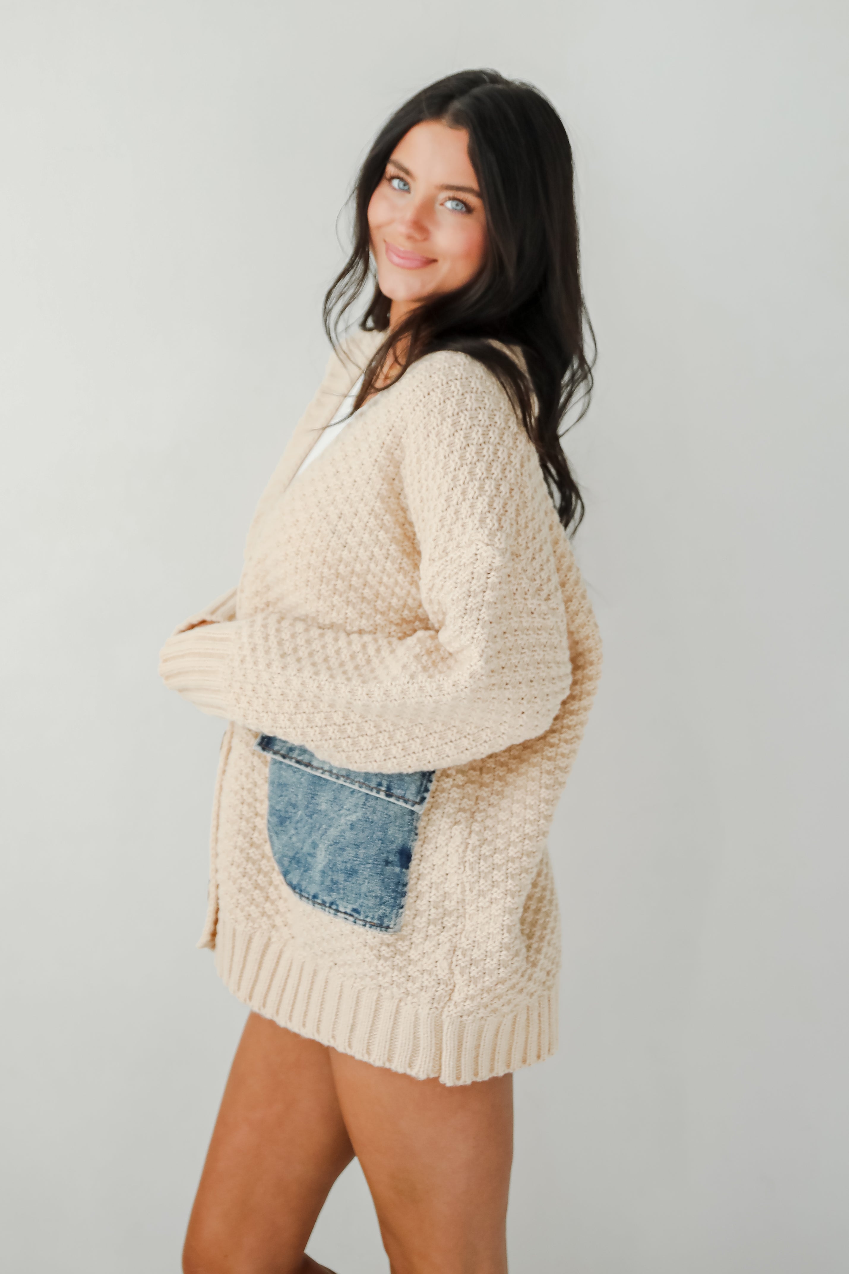 Beyond Cozy Cream Oversized Sweater Cardigan