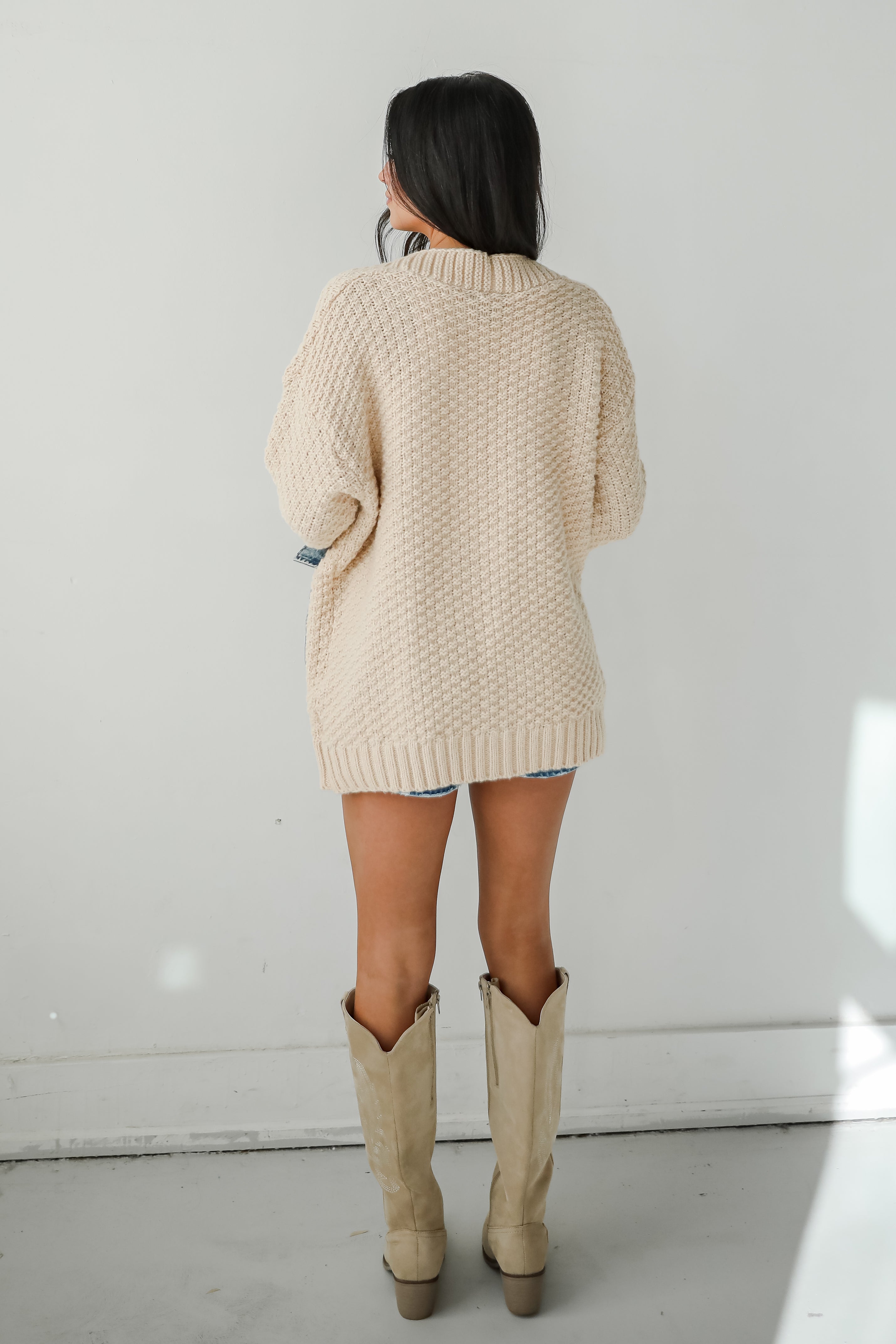 Beyond Cozy Cream Oversized Sweater Cardigan