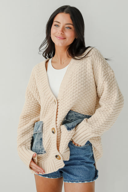 Beyond Cozy Cream Oversized Sweater Cardigan